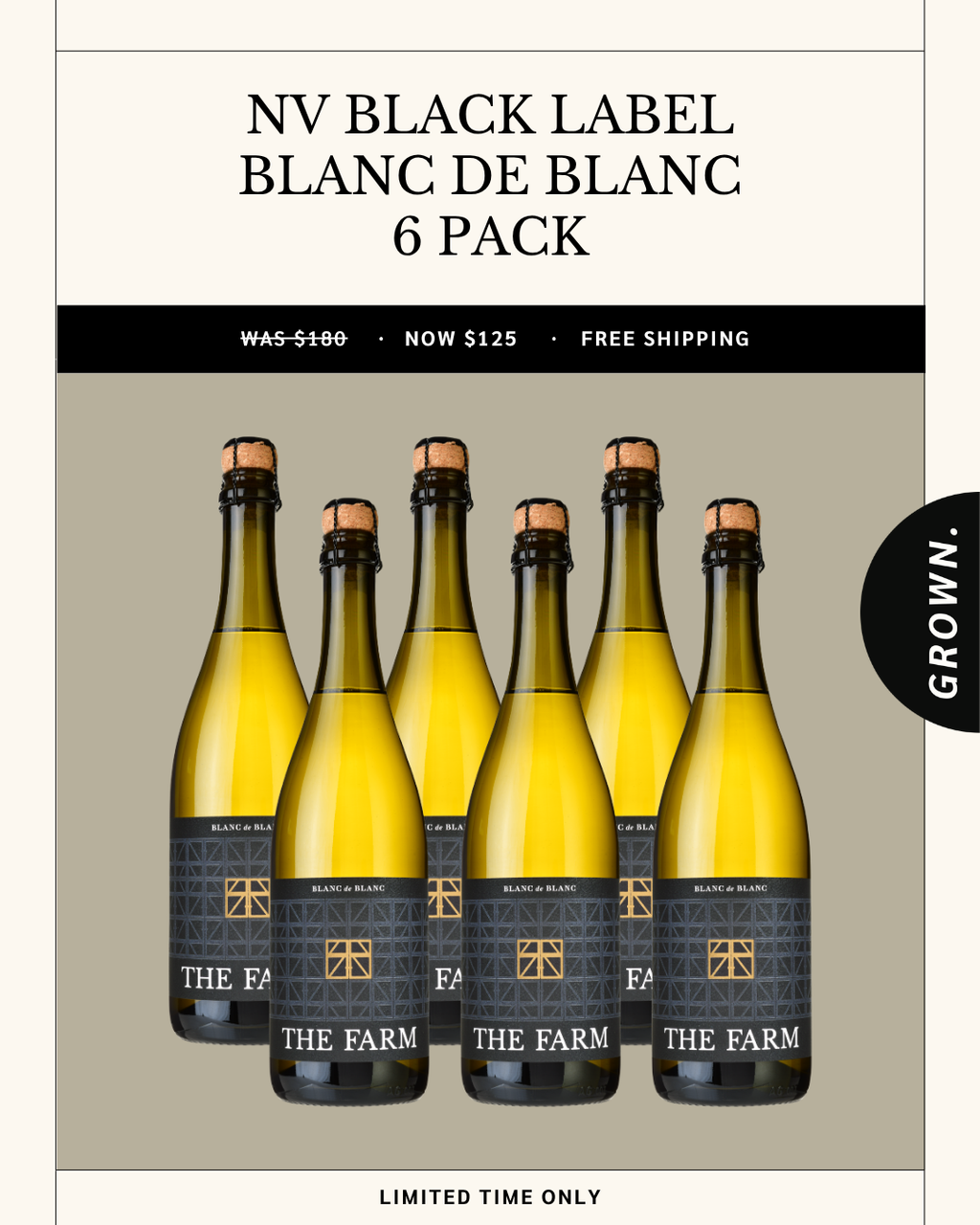 NV The Farm Grown Blanc de Blanc | 6-Pack Sale